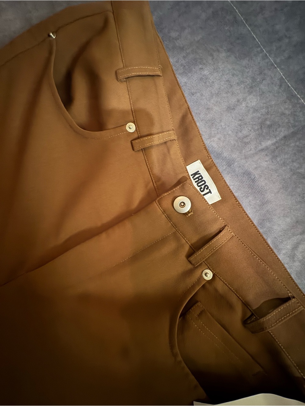 Ost Men's Tan Chinos - Classic Straight Fit